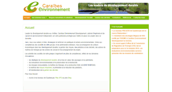 Desktop Screenshot of caraibes-environnement.fr