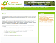 Tablet Screenshot of caraibes-environnement.fr